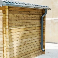 Kit Gouttières Anthracite - Pack Prêt à La Pose Pour Abri Gardy Shelter 16m²