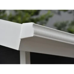 Kit Gouttières Blanc - Pack Prêt à La Pose Pour Abri PREMIUM Woodlife Garden Double Pentes Longueur 4m -Jardin Abri Boutique kit gouttieres blanc pack pret a la pose pour abri premium woodlife garden double pentes longueur 4m 2