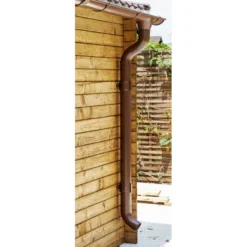 Kit Gouttières Marron - Pack Prêt à La Pose Pour Abri Gardy Shelter 12m² -Jardin Abri Boutique kit gouttieres marron pack pret a la pose pour abri gardy shelter 12m 2