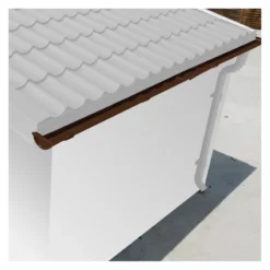 Kit Gouttières Marron - Pack Prêt à La Pose Pour Abri Woodlife Garden 14,44m² -Jardin Abri Boutique kit gouttieres marron pack pret a la pose pour abri woodlife 1444m 3