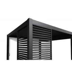 Panneau Latéral à Ventelles 1,33m OMBREA - Anthracite -Jardin Abri Boutique panneau lateral a ventelles 133m ombrea anthracite 2