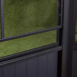 Pavillon Adossé Charlestone 309x502cm En Aluminium Et Acier Galvanisé - SOJAG -Jardin Abri Boutique pavillon adosse charlestone 309x502cm en aluminium et acier galvanise sojag 4