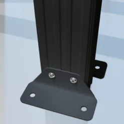 Pergola Adossée 300x300cm En Aluminium Noir Et Polycarbonate 4mm CIELO - DCB Garden -Jardin Abri Boutique pergola adossee 300x300cm en aluminium noir et polycarbonate 4mm cielo dcb garden 4