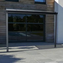 Pergola Adossée 300x300cm En Aluminium Noir Et Polycarbonate 4mm CIELO - DCB Garden -Jardin Abri Boutique pergola adossee 300x300cm en aluminium noir et polycarbonate 4mm cielo dcb garden 5