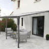 Pergola Adossée 435x300cm En Aluminium Noir Et Polycarbonate 4mm CIELO - DCB Garden