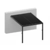 Pergola Adossée Bioclimatique En Aluminium Gris Anthracite 400x300cm Avec Lames Blanches ODIN - GardenGate