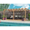 Pergola Adossée En Bois Lamellé-collé 500x400cm Palma – Maderland