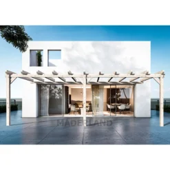 Pergola Adossée En Bois Lamellé-collé 900x500cm Sevilla – Maderland