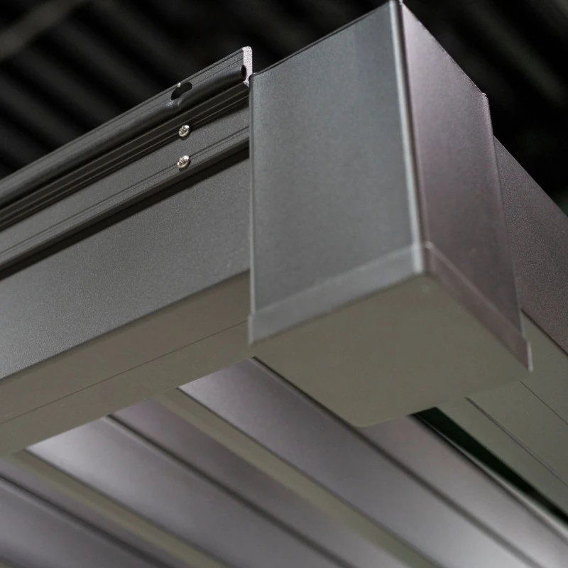 Pergola Bioclimatique Adossée En Alu Anthracite 3x5.3m Ombrea 5 Pergola Bioclimatique Adossée En Alu Anthracite 3x5.3m Ombrea – Image 5