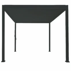 Pergola Bioclimatique Autoportante En Alu Anthracite 3x4m Ombrea -Jardin Abri Boutique pergola bioclimatique autoportante en alu anthracite 3x4m ombrea 4