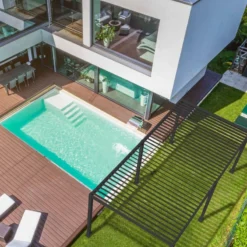 Pergola Bioclimatique Autoportante En Alu Anthracite 3x6m Ombrea -Jardin Abri Boutique pergola bioclimatique autoportante en alu anthracite 3x6m ombrea 5