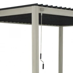 Pergola Bioclimatique Autoportante En Alu Aspect Bois 3x4m Ombrea -Jardin Abri Boutique pergola bioclimatique autoportante en alu aspect bois 3x4m ombrea 5