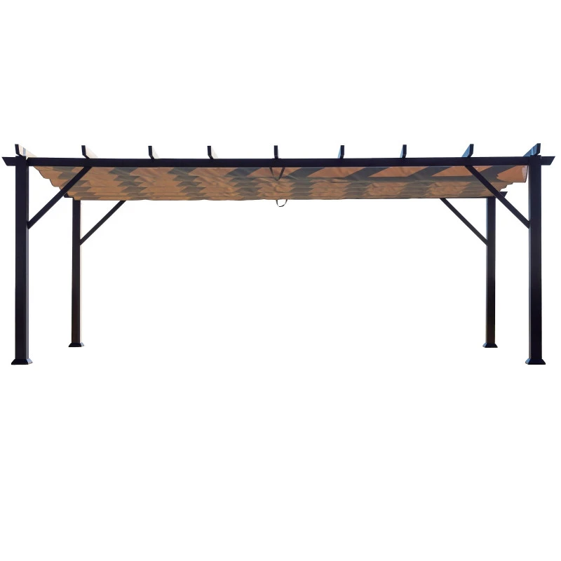 Pergola En Aluminium Marron Foncé 576x311,5cm Modena – PARAGON OUTDOOR 2 Pergola En Aluminium Marron Foncé 576x311,5cm Modena – PARAGON OUTDOOR – Image 2