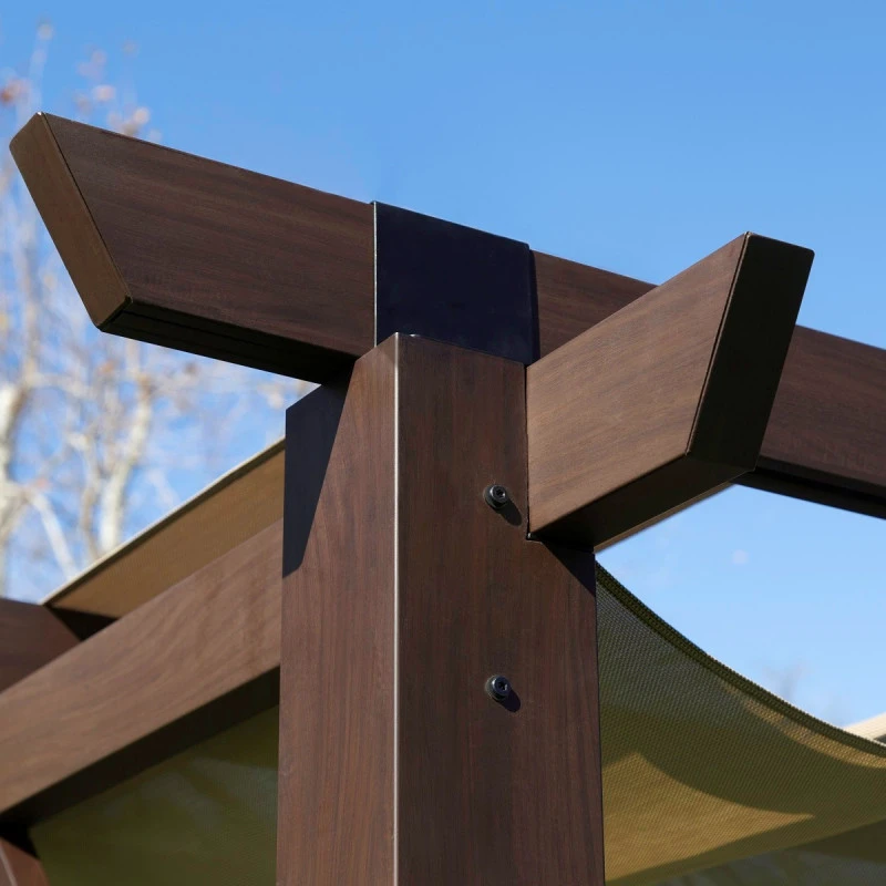 Pergola En Aluminium Marron Foncé 576x311,5cm Modena – PARAGON OUTDOOR 3 Pergola En Aluminium Marron Foncé 576x311,5cm Modena – PARAGON OUTDOOR – Image 3