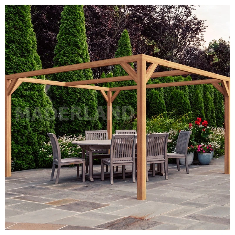 Pergola En Bois Lamellé-collé 400x300cm Tarragona – Maderland 1 Pergola En Bois Lamellé-collé 400x300cm Tarragona – Maderland