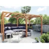 Pergola En Bois Lamellé-collé 400x400cm Fuengirola – Maderland