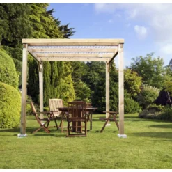 Pergola En Bois Traité Autoclave Budget Habrita