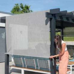 Pergola Yamba 14,6m² En Aluminium Anthracite Avec Store Rétractable - SOJAG -Jardin Abri Boutique pergola yamba 146m en aluminium anthracite et store retractable sojag 2