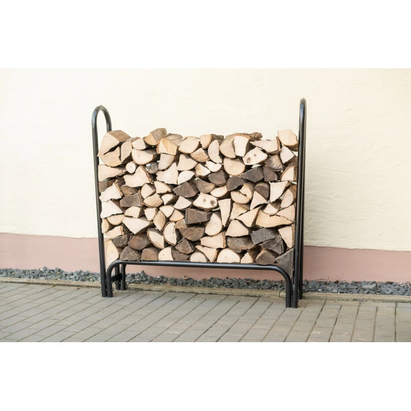 Porte-bûches 120cm En Acier Capacité De Charge De 500kg Avec Couverture - Shelter Logic 2 Porte-bûches 120cm En Acier Capacité De Charge De 500kg Avec Couverture - Shelter Logic – Image 2