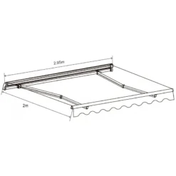 Store Banne Manuel 295x200cm EASY Toile Polyester Beige - X-METAL 8 Store Banne Manuel 295x200cm EASY Toile Polyester Beige - X-METAL -Jardin Abri Boutique store banne manuel 295x200cm easy toile polyester beige x metal 2