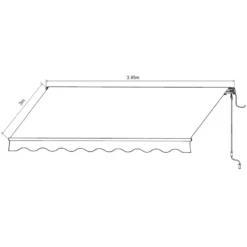 Store Banne Motorisé 395x300cm EASY Toile Polyester Beige - X-METAL -Jardin Abri Boutique store banne motorise 395x300cm easy toile polyester beige x metal 4