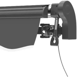 Store Banne Motorisé 395x300cm EASY Toile Polyester Grise - X-METAL -Jardin Abri Boutique store banne motorise 395x300cm easy toile polyester grise x metal 4