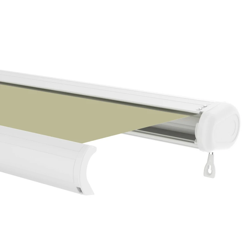 Store Banne Motorisé 400x300cm LUXO Toile Polyester Beige - X-METAL 6 Store Banne Motorisé 400x300cm LUXO Toile Polyester Beige - X-METAL – Image 6