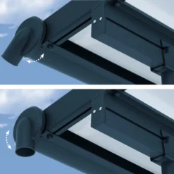 Toit De Terrasse 295x739cm En Aluminium Gris Et Polycarbonate 6mm SIERRA - Canopia By Palram -Jardin Abri Boutique toit de terrasse 295x739cm en aluminium gris et polycarbonate 6mm sierra canopia by palram 2