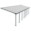 Toit De Terrasse 300x1220cm En Aluminium Gris Et Polycarbonate 8mm FERIA - Canopia By Palram