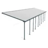 Toit De Terrasse 300x1340cm En Aluminium Gris Et Polycarbonate 8mm FERIA - Canopia By Palram