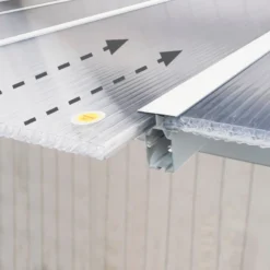 Toit De Terrasse En Aluminium Blanc 3x5,46m + PC 16mm Olympia - Palram - Canopia -Jardin Abri Boutique toit de terrasse en aluminium blanc 3x546m pc 16mm olympia palram 4