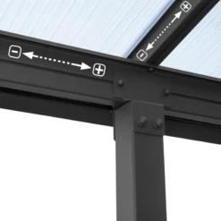 Toit De Terrasse En Aluminium Gris 3x9,71m + PC 16mm Olympia - Palram - Canopia 9 Toit De Terrasse En Aluminium Gris 3x9,71m + PC 16mm Olympia - Palram - Canopia -Jardin Abri Boutique toit de terrasse en aluminium gris 3x971m pc 16mm olympia palram 3