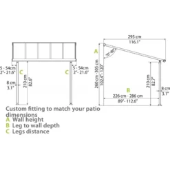Toit De Terrasse En Aluminium Gris 3x9,71m + PC 16mm Olympia - Palram - Canopia 11 Toit De Terrasse En Aluminium Gris 3x9,71m + PC 16mm Olympia - Palram - Canopia -Jardin Abri Boutique toit de terrasse en aluminium gris 3x971m pc 16mm olympia palram 5