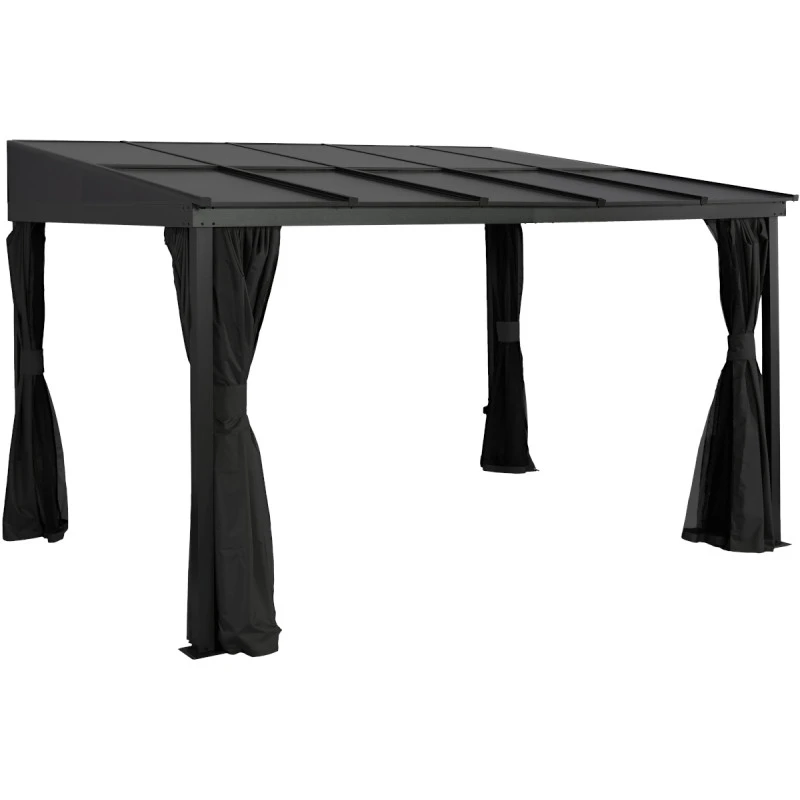 Tonnelle Adossée St. Barth 363x248cm En Aluminium Et Polycarbonate 8mm - SOJAG 2 Tonnelle Adossée St. Barth 363x248cm En Aluminium Et Polycarbonate 8mm - SOJAG – Image 2