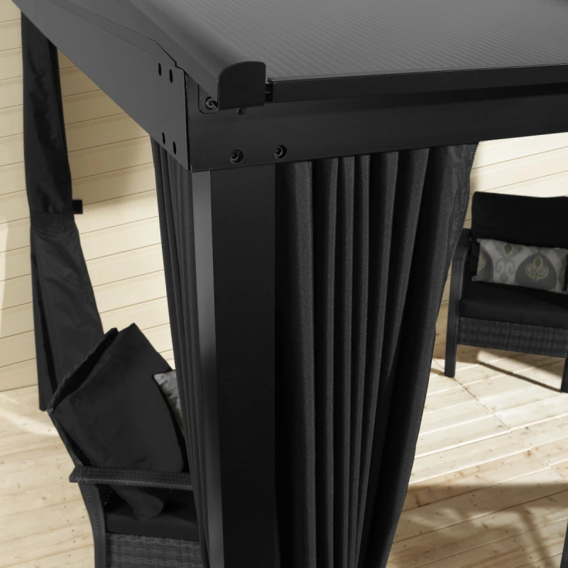 Tonnelle Adossée St. Barth 363x248cm En Aluminium Et Polycarbonate 8mm - SOJAG 3 Tonnelle Adossée St. Barth 363x248cm En Aluminium Et Polycarbonate 8mm - SOJAG – Image 3