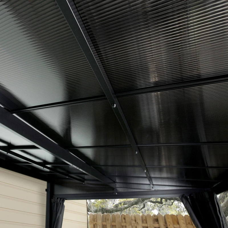 Tonnelle Adossée St. Barth 363x248cm En Aluminium Et Polycarbonate 8mm - SOJAG 5 Tonnelle Adossée St. Barth 363x248cm En Aluminium Et Polycarbonate 8mm - SOJAG – Image 5