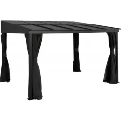 Tonnelle Adossée St. Barth 363x298cm En Aluminium Et Polycarbonate 8mm - SOJAG -Jardin Abri Boutique tonnelle adossee st barth 363x298cm en aluminium et polycarbonate 8mm sojag 3