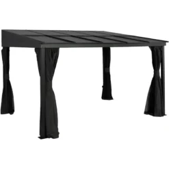 Tonnelle Adossée St. Barth 424x296cm En Aluminium Et Polycarbonate 8mm - SOJAG -Jardin Abri Boutique tonnelle adossee st barth 424x296cm en aluminium et polycarbonate 8mm sojag 3