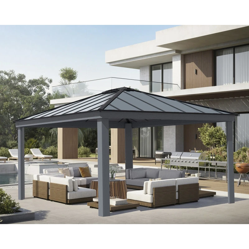 Tonnelle De Jardin En Alu Et Polycarbonate 422x484cm Dallas – Canopia By Palram 1 Tonnelle De Jardin En Alu Et Polycarbonate 422x484cm Dallas – Canopia By Palram