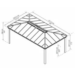 Tonnelle De Jardin En Alu Et Polycarbonate Dallas 6100 – Canopia -Jardin Abri Boutique tonnelle de jardin en alu et polycarbonate dallas 6100 canopia 2