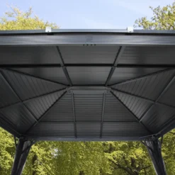 Tonnelle De Jardin Ventura 296x296cm En Aluminium Thermolaqué – SOJAG -Jardin Abri Boutique tonnelle de jardin ventura 296x296cm en aluminium thermolaque sojag 2