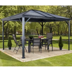 Tonnelle De Jardin Ventura 296x296cm En Aluminium Thermolaqué – SOJAG