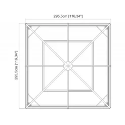 Tonnelle De Jardin Ventura 296x296cm En Aluminium Thermolaqué – SOJAG -Jardin Abri Boutique tonnelle de jardin ventura 296x296cm en aluminium thermolaque sojag 4
