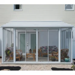 Véranda 400x425cm En Alu Blanc Et Polycarbonate 8mm Sanremo - Palram - Canopia -Jardin Abri Boutique veranda 400x425cm en alu blanc et polycarbonate 8mm sanremo palram 3