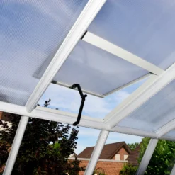 Véranda En PVC Et Polycarbonate Transparent 258x260cm Sun Room - Canopia By Palram -Jardin Abri Boutique veranda en pvc et polycarbonate transparent 258x260cm sun room rion 3