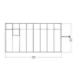 Véranda En PVC Et Polycarbonate Transparent 258x508cm Sun Room - Canopia By Palram -Jardin Abri Boutique veranda en pvc et polycarbonate transparent 258x508cm sun room rion 5