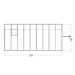 Véranda En PVC Et Polycarbonate Transparent 258x570cm Sun Room - Canopia By Palram -Jardin Abri Boutique veranda en pvc et polycarbonate transparent 258x570cm sun room rion 5