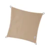 Voile D'ombrage Carrée Coolfit 500x500cm Couleur Crème – NESLING